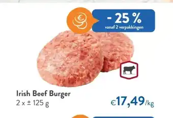 OKay Irish beef burger 2xt 125 g aanbieding