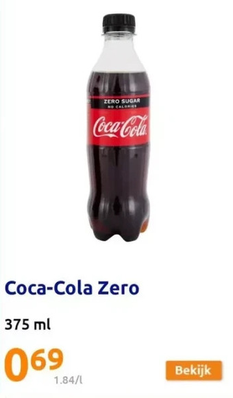 Action Coca-cola zero aanbieding