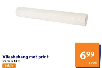 Action Vliesbehang met print aanbieding
