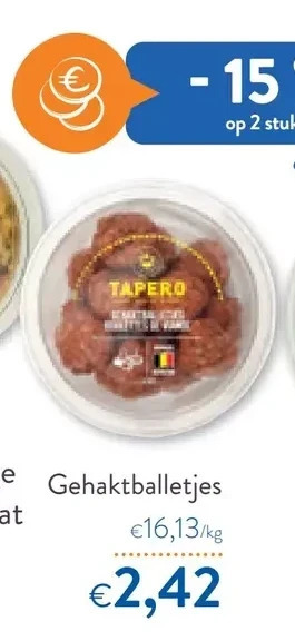 OKay Tapero gehaktballetjes aanbieding