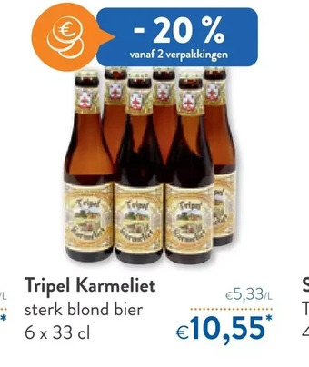 OKay Tripel karmeliet sterk blond bier 6x 33 cl aanbieding