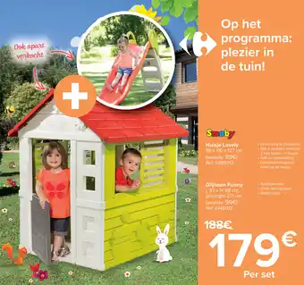 Smoby Huisje Lovely Glijbaan Funny