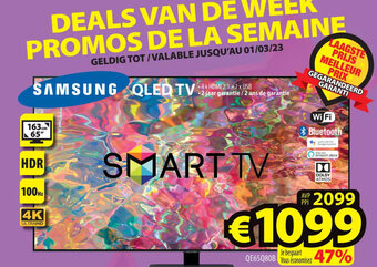 ElectroStock Samsung QLED TV aanbieding