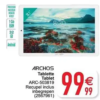 Cora Archos tablette tablet arc-503819 aanbieding