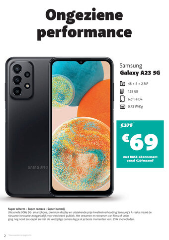 Base Samsung Galaxy A23 5G aanbieding