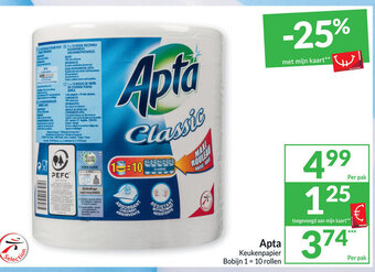 Apta Keukenpapier Bobijn 1=10 rollen
