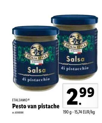 Italiamo Pesto Van Pistache
