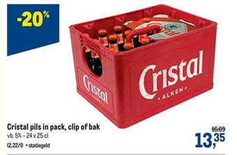 Makro Cristal Pils In Pack, Clip Of Bak aanbieding
