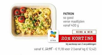 Patron So Good Verse Maaltijden