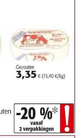 Colruyt Gezouten aanbieding