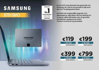 CompuDeals Samsung 870 Qvo Laptop aanbieding