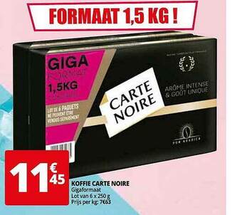 Auchan Koffie Carte Noire aanbieding