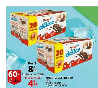 Auchan Kinder Delice Ferrero aanbieding