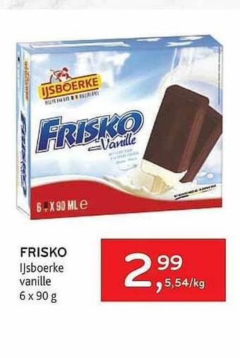 Alvo Frisko Ijsboerke Vanille aanbieding