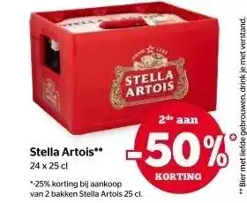 Spar Stella artois 24 x 25 cl aanbieding