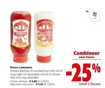 Colruyt Devos lemmens tomato ketchup aanbieding