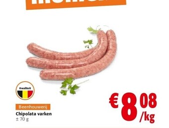 Colruyt Chipolata varken ± 70 g aanbieding