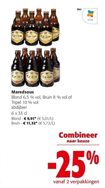 Colruyt Maredsous blond aanbieding