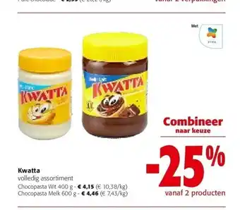 Kwatta chocopasta wit 400 g