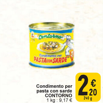 Cora Contorno Condimento Per Pasta Con Sarde 240g aanbieding