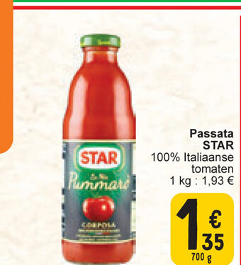 Cora Star Passata 700g aanbieding