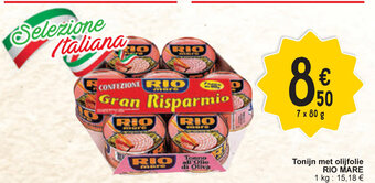 Cora Rio Mare Tonijn Met Olijfolie 7 x 80g aanbieding