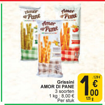 Cora Amor di Pane Grissini 125g aanbieding