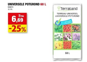 Hubo Universele potgrond 60 l aanbieding