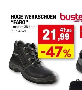 Hubo Hoge werkschoen “faro” aanbieding
