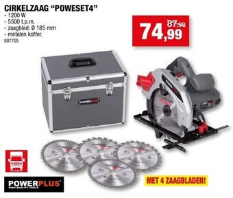 Hubo Cirkelzaag “poweset4” aanbieding