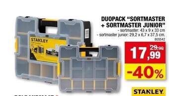 Hubo Duopack “sortmaster + sortmaster junior” aanbieding