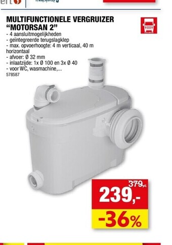 Multifunctionele vergruizer “motorsan 2”