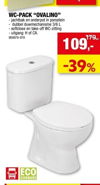 Hubo Wc-pack “ovalino” aanbieding