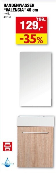 Hubo Handenwasser “valencia” 40 cm aanbieding