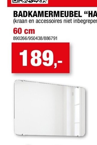 Hubo Badkamermeubel “happy” 60 cm aanbieding