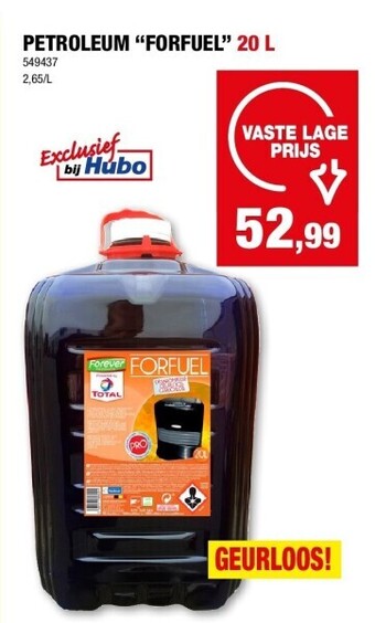 Hubo Petroleum “forfuel” 20 l aanbieding
