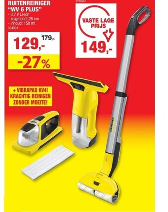 Hubo Ruitenreiniger “wv 6 plus” aanbieding