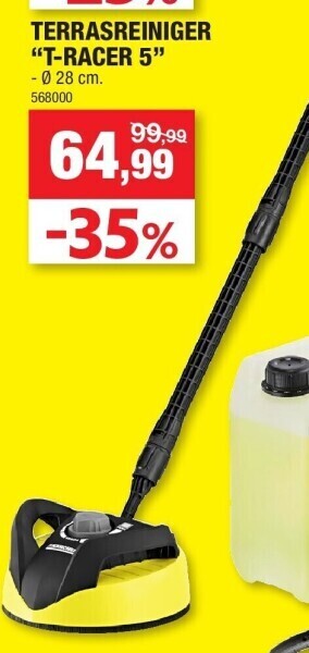 Hubo Terrasreiniger “t-racer 5” aanbieding