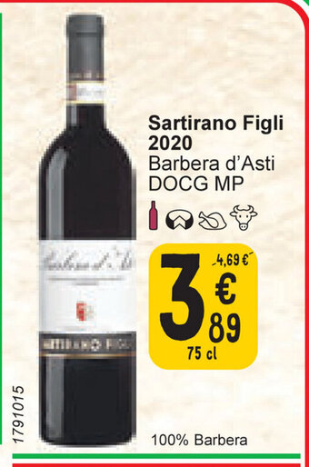 Cora Sartirano figli 2020 barbera d'asti DOCG MP 75cl aanbieding