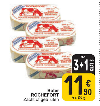 Cora Rochefort boter 4 x 250g aanbieding