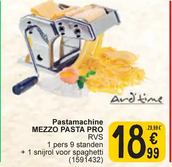 Cora Mezzo pasta pro RVS pastamachine aanbieding