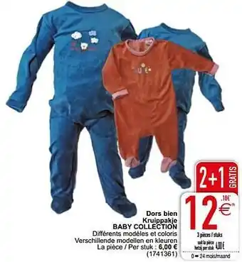 Dors bien kruippakje baby collection 2+1 gratis