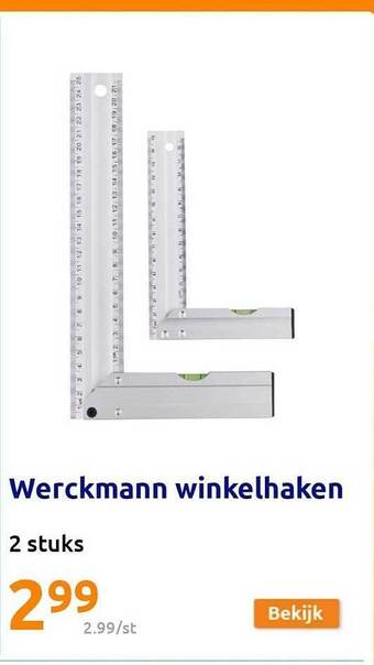 Action Werckmann winkelhaken aanbieding
