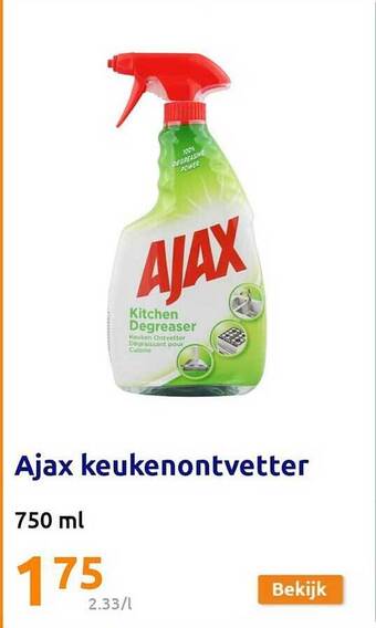 Action Ajax keukenontvetter aanbieding