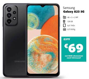 Base Samsung galaxy a23 5g aanbieding