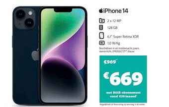 Base Iphone 14 aanbieding