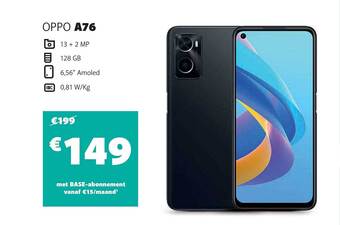 Base Oppo a76 aanbieding