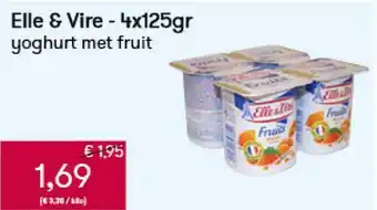 Peltri Elle & vire yoghurt met fruit aanbieding
