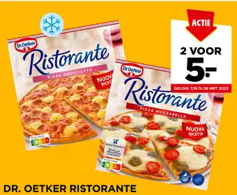 Jumbo Dr. Oetker ristorante, prijsvoorbeeld: dr. oetker pizza ristorante mozzarella 355 gram aanbieding