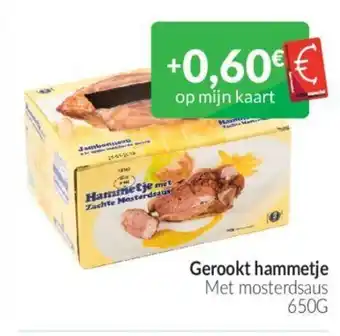 Gerookt hammetje met mosterdsaus 650g